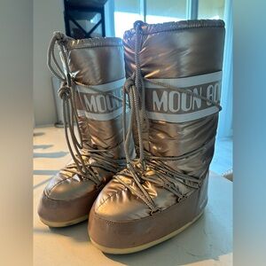 Moon Boot Metallic Winter Boots